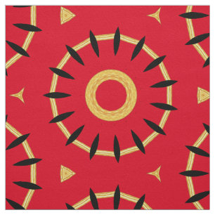 Leuke Abstracte cirkels Katoenen Twill Gardage in  Stof