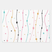 Leuke Abstracte doedel strepen beroertes Inpakpapier Vel (Voorkant 2)