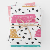 Leuke Abstracte doedel strepen beroertes Inpakpapier Vel (In situ)