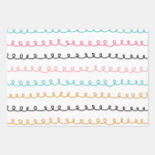 Leuke Abstracte doedel strepen beroertes Inpakpapier Vel (Voorkant 3)