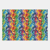 Leuke abstracte geliefden feest betegeld inpakpapier vel (Voorkant 3)