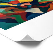 Leuke Abstracte Geometrie Iii Sticker Poster (Hoek)