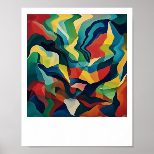Leuke Abstracte Geometrie Iii Sticker Poster (Voorkant)