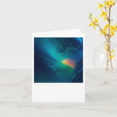 Leuke Abstracte Geometrie V Sticker Kaart (Gele Bloem)
