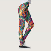 Leuke Abstracte Geometrische Damesleggings Leggings (Rechts)