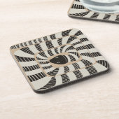 Leuke Abstracte Gestreepte Bands Snake | Slangenli Bier Onderzetter (Linkerzijde)