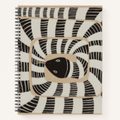 Leuke Abstracte Gestreepte Bands Snake | Slangenli Notitieboek (Voorkant)
