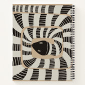 Leuke Abstracte Gestreepte Bands Snake | Slangenli Notitieboek (Achterkant)