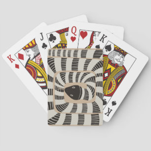 Leuke Abstracte Gestreepte Bands Snake   Slangenli Pokerkaarten