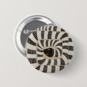 Leuke Abstracte Gestreepte Bands Snake | Slangenli Ronde Button 5,7 Cm (Voorkant /achterkant)