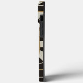 Leuke Abstracte Gestreepte Snake in Bruine Neutral Case-Mate iPhone Case (Achterkant / Links)
