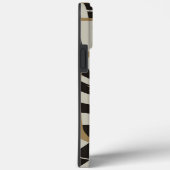 Leuke Abstracte Gestreepte Snake in Bruine Neutral Case-Mate iPhone Case (Achterkant / Rechts)