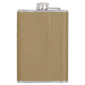 Leuke Abstracte Gestreepte Snake in Bruine Neutral Heupfles (Achterkant)