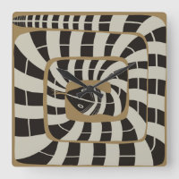 Leuke Abstracte Gestreepte Snake in Bruine Neutral