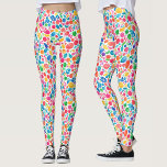 Leuke Abstracte Kleurrijke Regenboog Polka Dot Wat Leggings<br><div class="desc">Deze trendy leggings hebben een levendig abstract cirkelpatroon met speelse stippen en geometrische waterverven in regenboogkleuren zoals blauw, magenta, geel, groen en paarse. Deze leggings zijn ideaal voor mensen die houden van creatieve, leuke stijlen en zijn ideaal voor sporten, hardlopen, yoga of alledaagse draag. Of u nu naar de sportschool...</div>