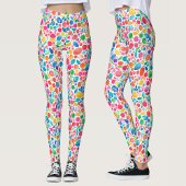 Leuke Abstracte Kleurrijke Regenboog Polka Dot Wat Leggings