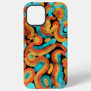 Leuke, abstracte, kleurrijke telefoonhoes iPhone 12 pro max hoesje