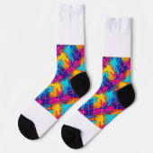 Leuke Abstracte Kleurspat Soks Sokken (Links)