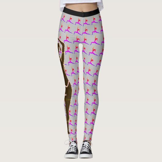 Leuke Abstracte Leggings (Voorkant)
