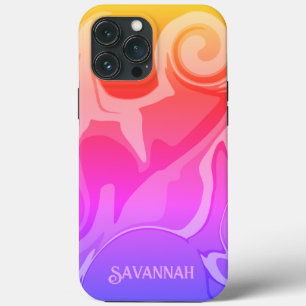 Leuke Abstracte Rainbow Inspirivity iPhone Case