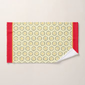 Leuke Abstracte Rode Gele Cirkels Badhanddoek Set Bad Handdoek (Handdoek)