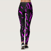 Leuke Abstracte Roze Safari Wild Animal Print Patr Leggings (Achterkant)