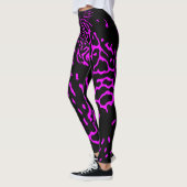 Leuke Abstracte Roze Safari Wild Animal Print Patr Leggings (Links)