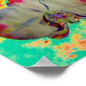 Leuke abstracte tropische bloemensurrealistische o poster (Hoek)