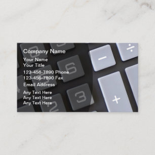 Leuke accountant thema visitekaartjes