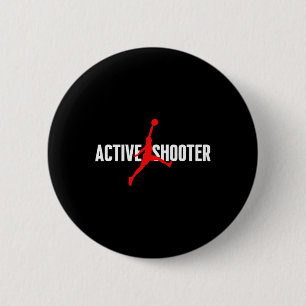 Leuke Actieve Schutter Basketbal Liefhebbers sarca Ronde Button 5,7 Cm