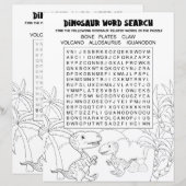 Leuke activiteit voor kinderen Dinosaurus Puzzel W (Voorkant / Achterkant)