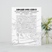 Leuke activiteit voor kinderen Dinosaurus Woordzoe (Staand voorkant)