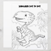 Leuke activiteit voor kinderen Dinosaurussen Stipp (Voorkant / Achterkant)