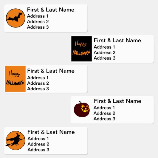 Leuke Adresetiketten - Halloween Labels (Groep)