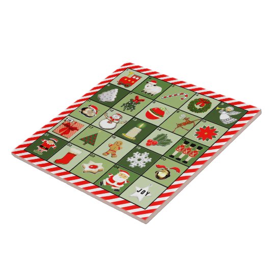 Leuke Adventskalender Tegeltje (Zijkant)