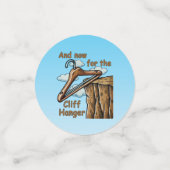 Leuke afbeelding van Cliff Hanger met speelse woor Confetti (Kleine voorkant)