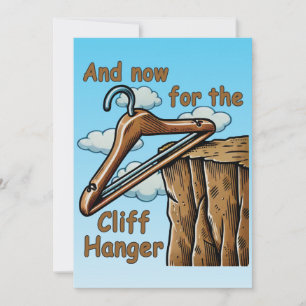 Leuke afbeelding van Cliff Hanger met speelse woor Kaart