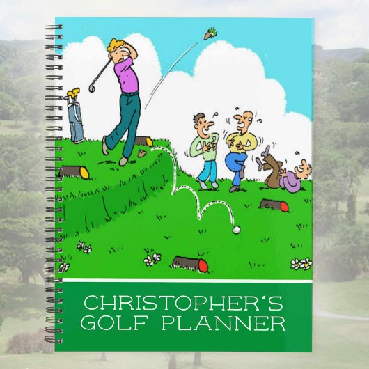 Leuke afbeelding van golfers die golf spelen. Golf Planner