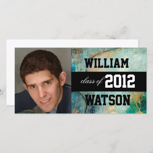 Leuke afstudeeraankondiging aankondiging (Voorkant / Achterkant)