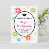 Leuke afstudeerfeest uitnodiging (Staand voorkant)
