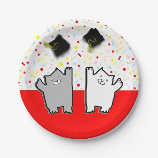 Leuke Afstudeerfeestje Papieren Bordje (Voorkant)