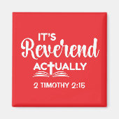 Leuke afstuderen IT'S REVEREND ACTUALLY Priesterwi Magneet (Voorkant)