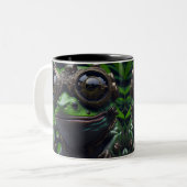 Leuke AI Fantasy Frog met bril Creature Mok (Voorkant links)