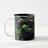 Leuke AI Fantasy Frog met bril Creature Mok (Links)