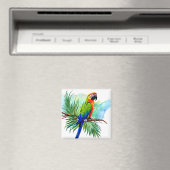 Leuke AI Gegenereerde Macaw Parrot Magneet (Insitu (Vaatwasser))