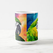 Leuke AI Generated Papegaaien Close Up Koffiemok (Center)