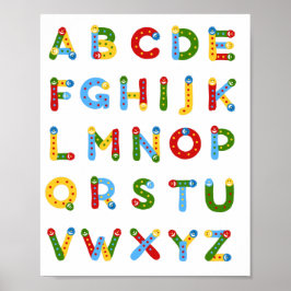 Leuke alfabet poster