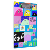 Leuke Alien Blob Cartoon Grappige Sassy Comic Klembord (Rechts)