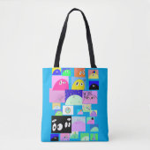 Leuke Alien Blob Cartoon Grappige Sassy Comic Tote Bag (Voorkant)