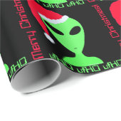 Leuke Alien Santa Geek Humor LGM Kerst Cadeaupapier (Rol Hoek)